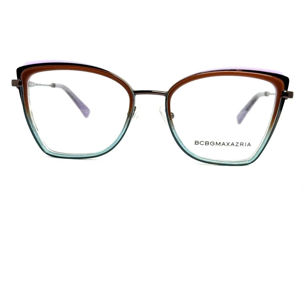 BCBGMAXAZRIA Eyeglasses‎ Frames Full Rim Chestnut Blue Fade 20596